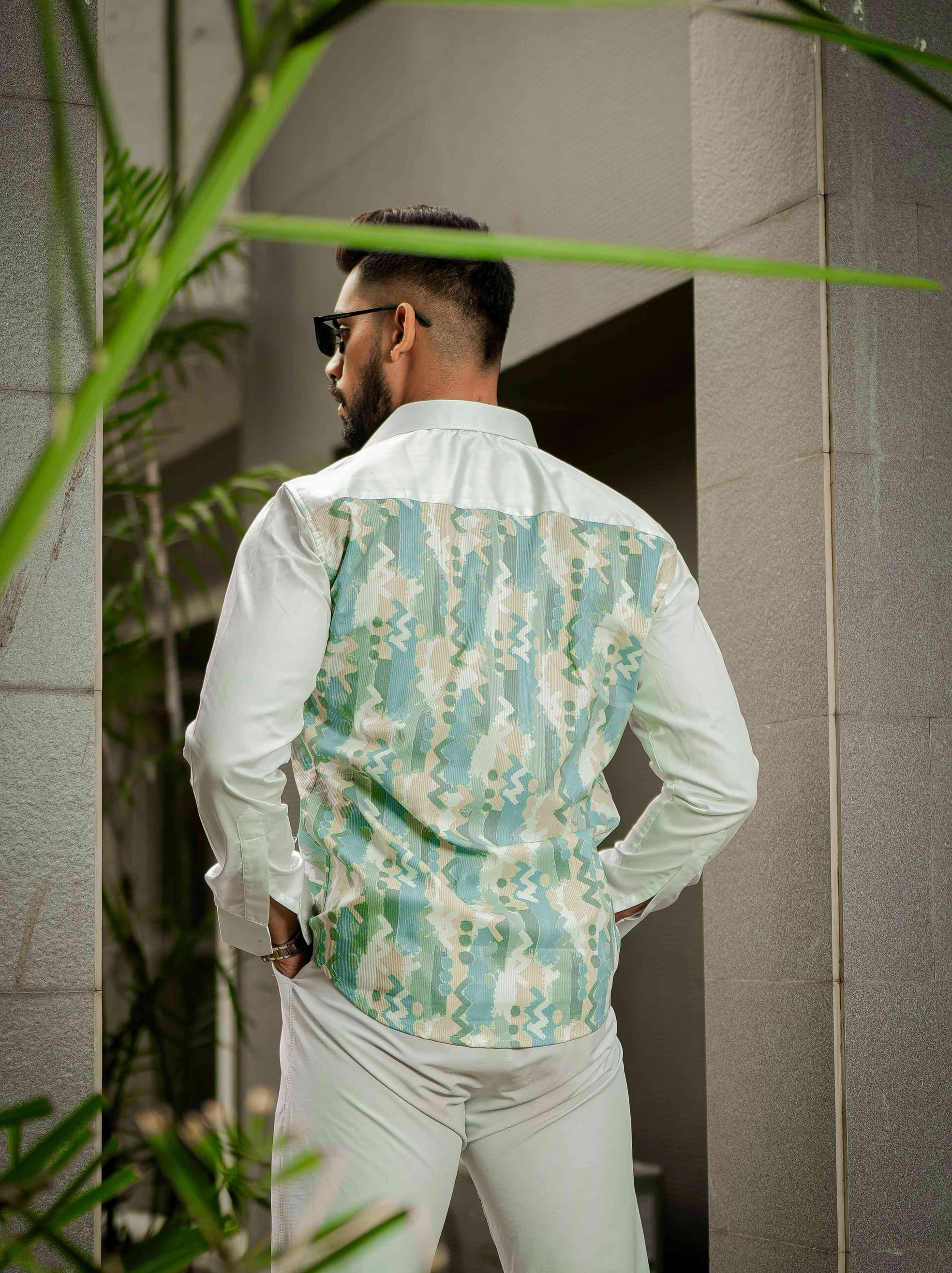 White Print Premium Shirt