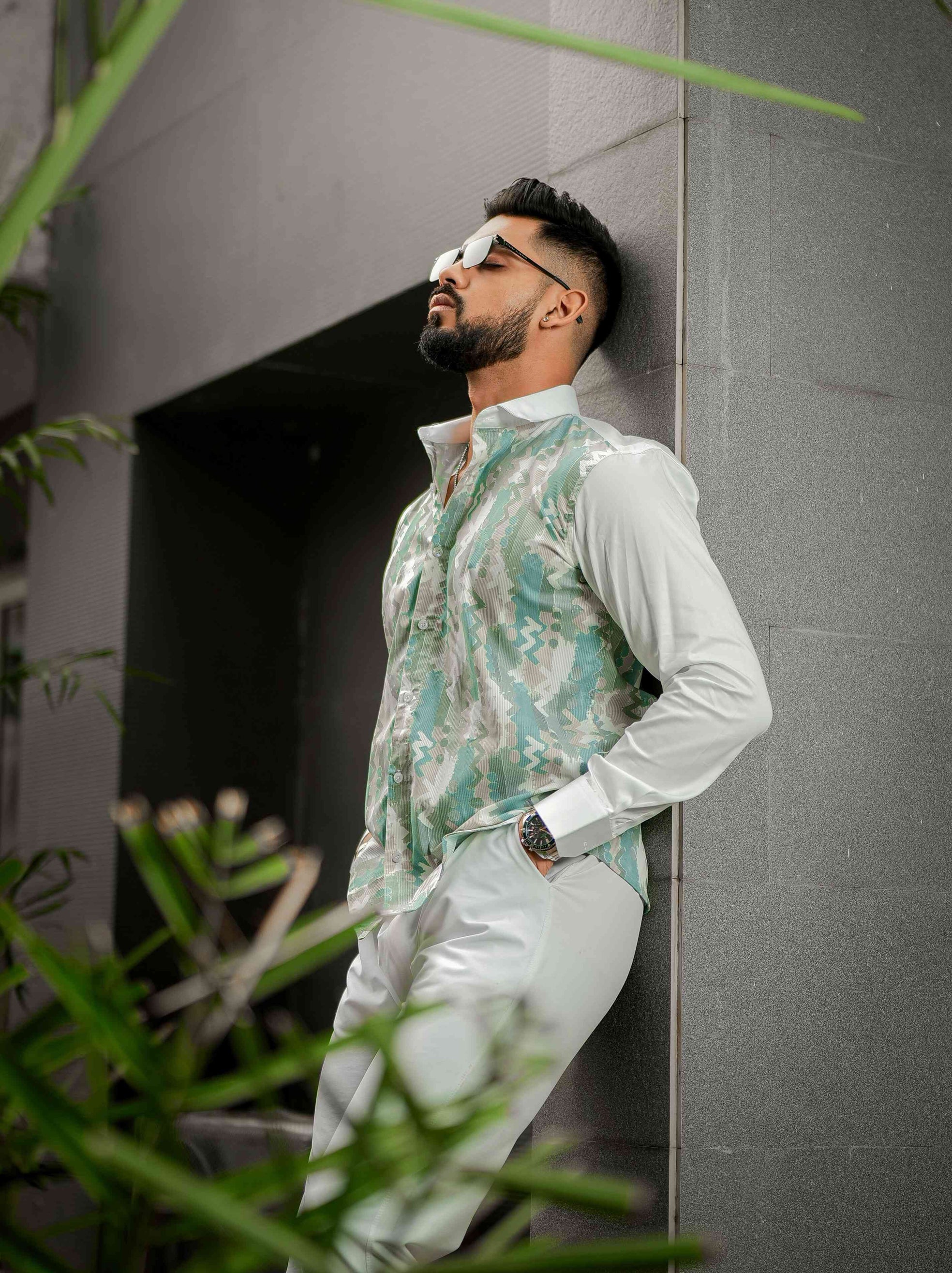 White Print Premium Shirt