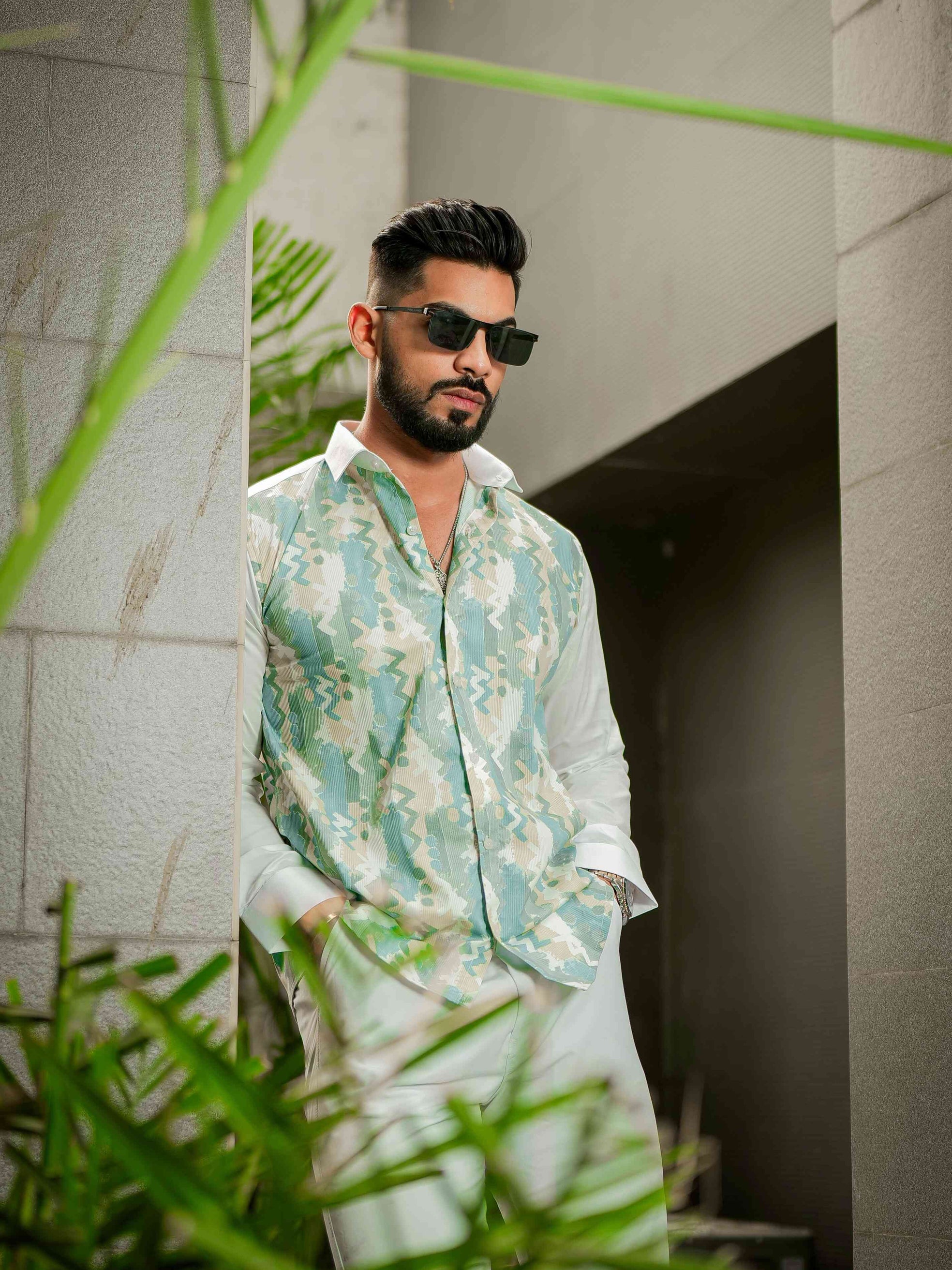 White Print Premium Shirt