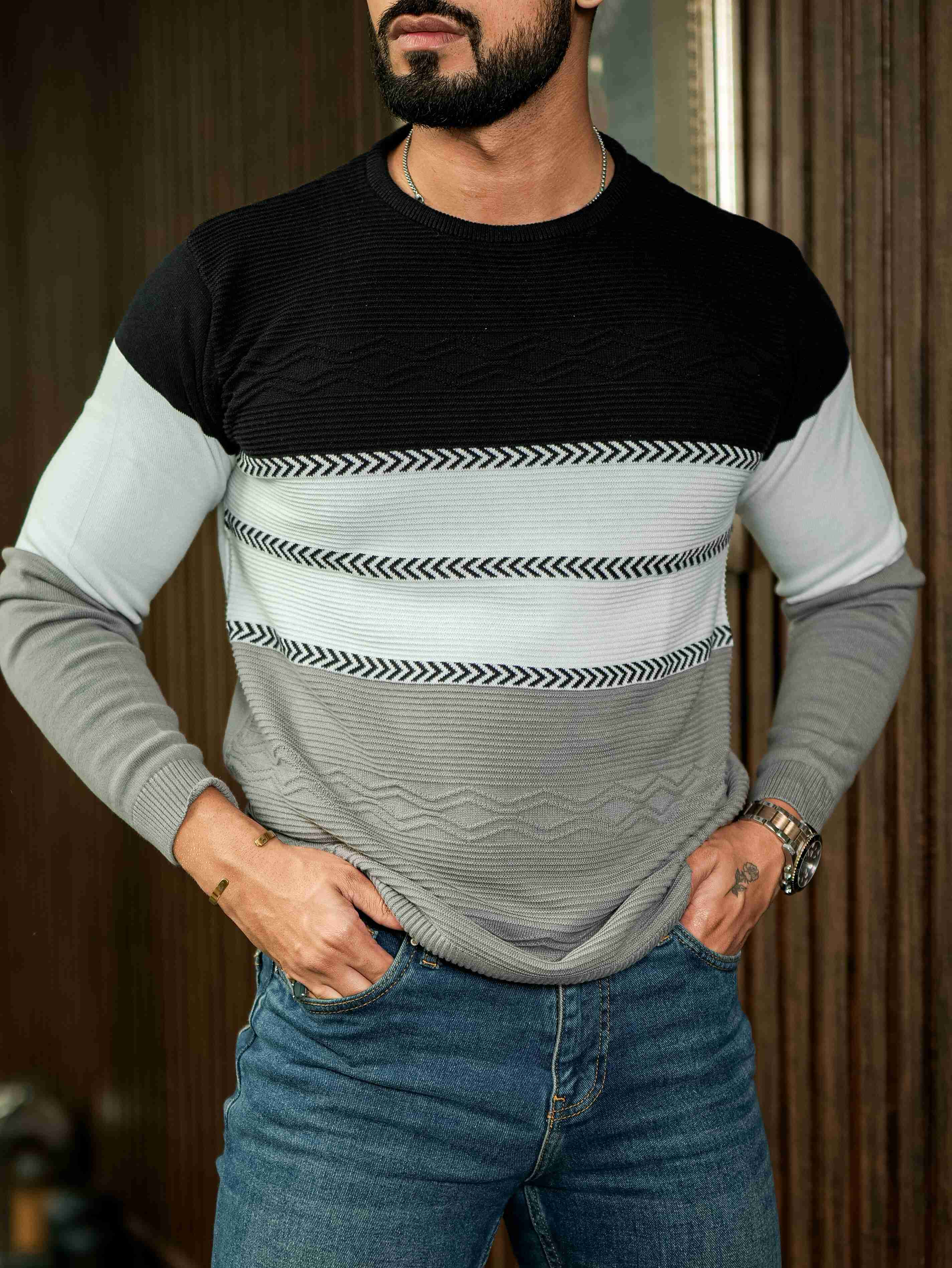 Multi Cotton Full Sleeve Premium T Shirt