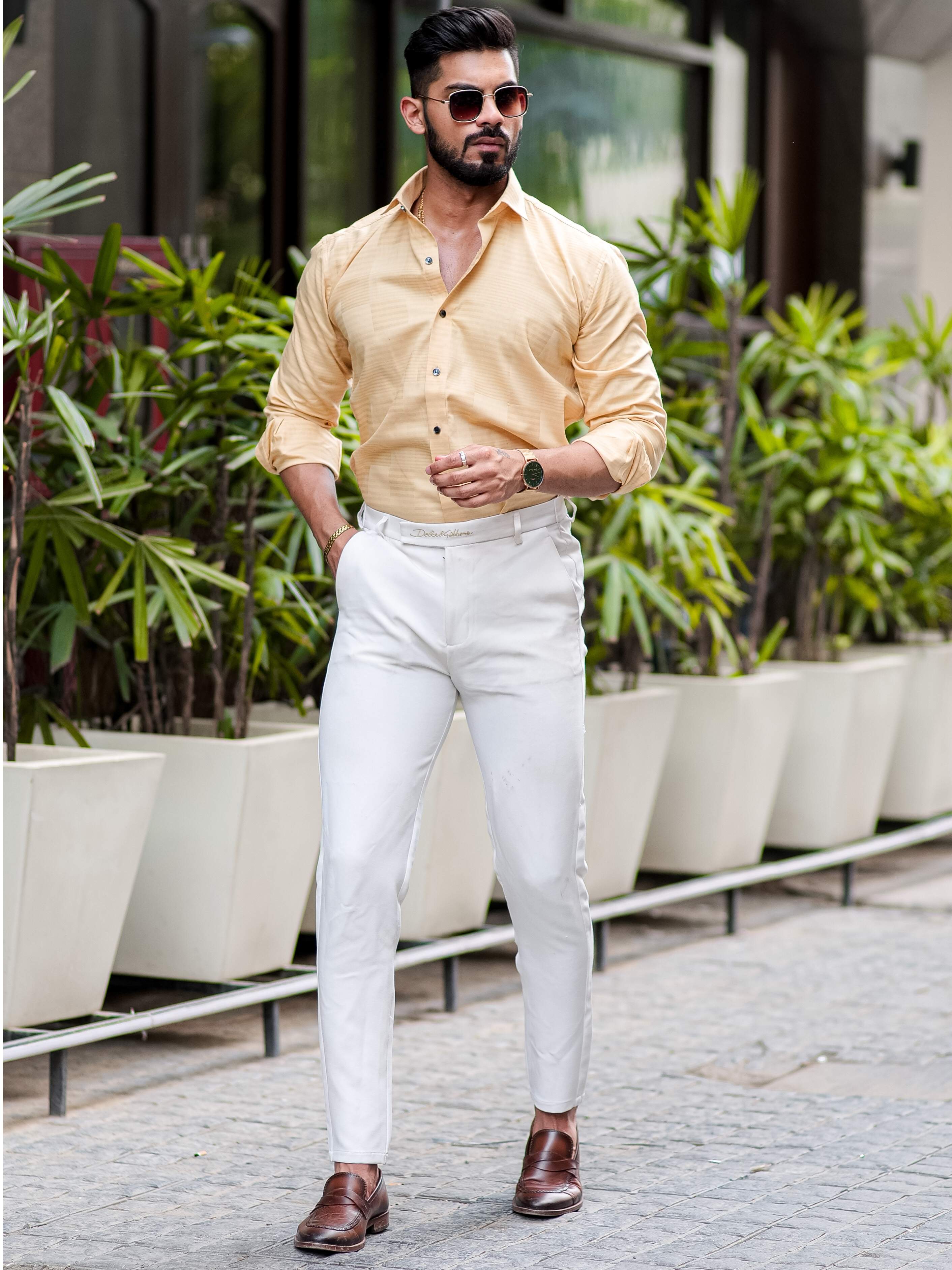 Mango Texture Premium Cotton Shirt