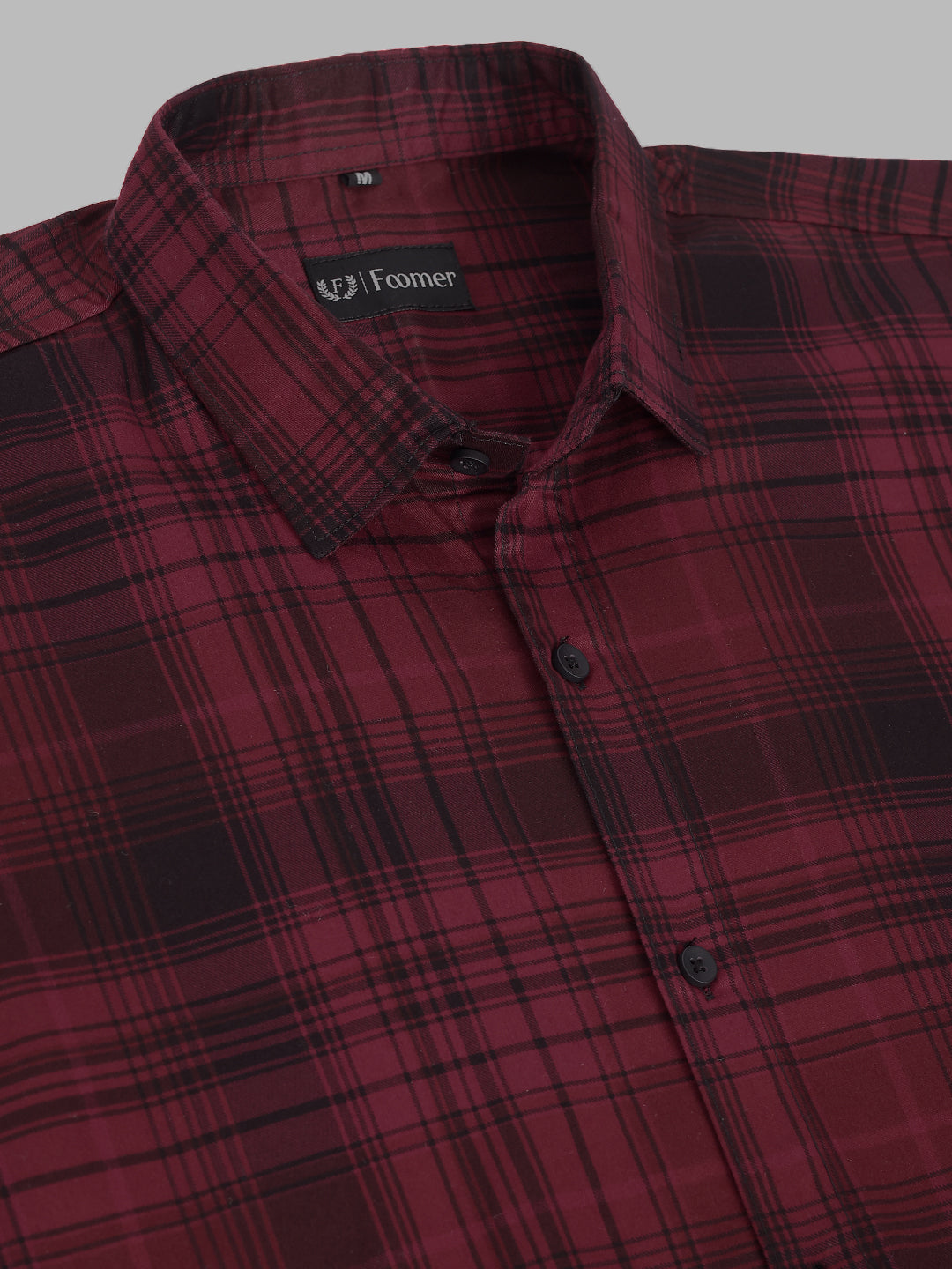 plaid-check cotton shirt | Drôle De Monsieur 