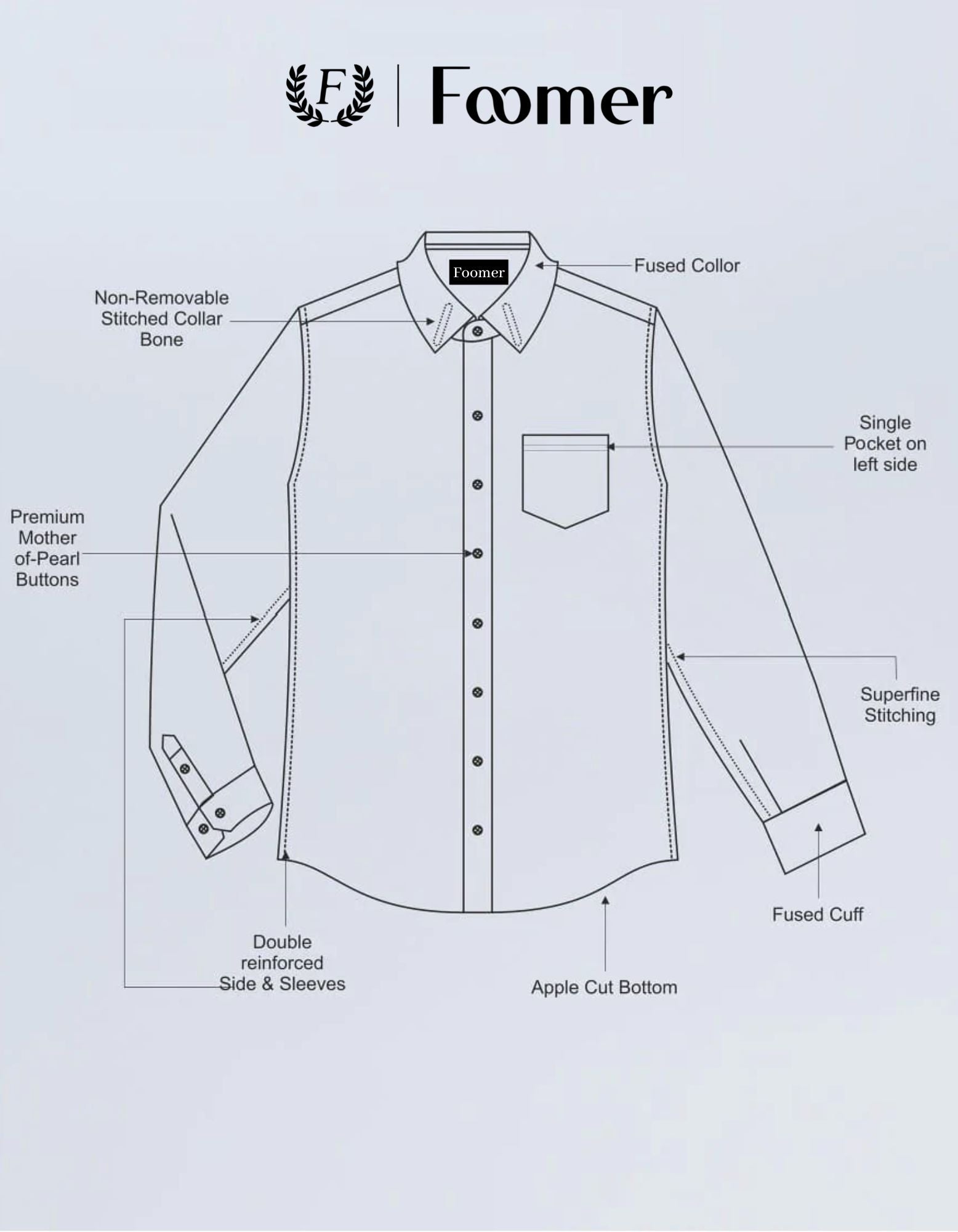 Formy White Smoke Luxury Formal Satin Cotton Shirt For Men&#39;s